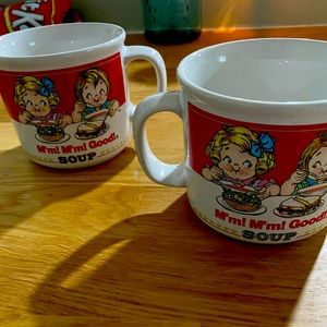 Vintage soup mugs